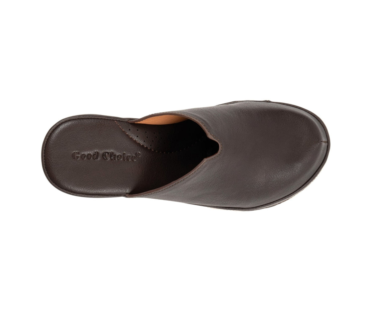 Alna Brown Wedge Mule by GC Shoes – view 2