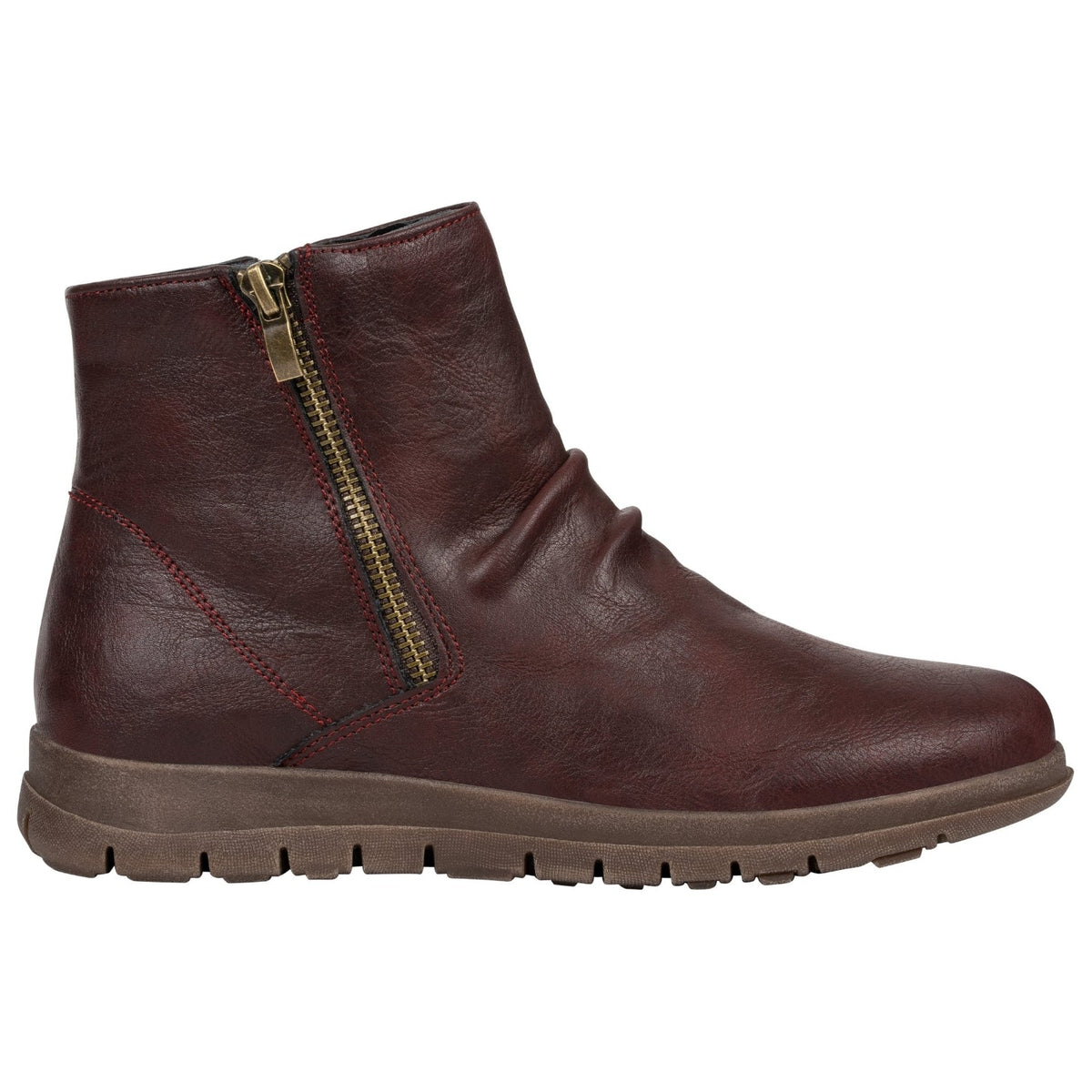 Fremont Burgundy Ankle Bootie by GC Shoes – view 2