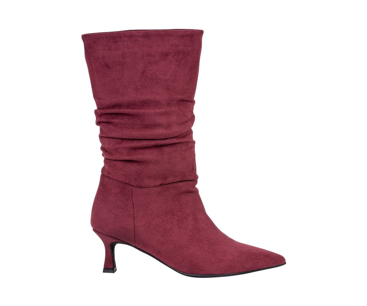 Gina Burgundy Mid-Calf Boot by GC Shoes – view 2
