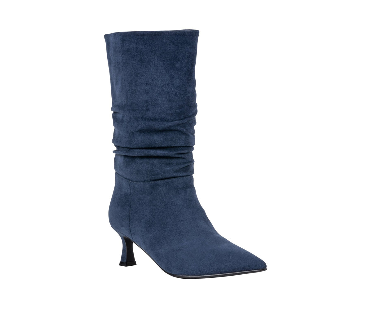 Gina Navy Mid-Calf Boot by GC Shoes