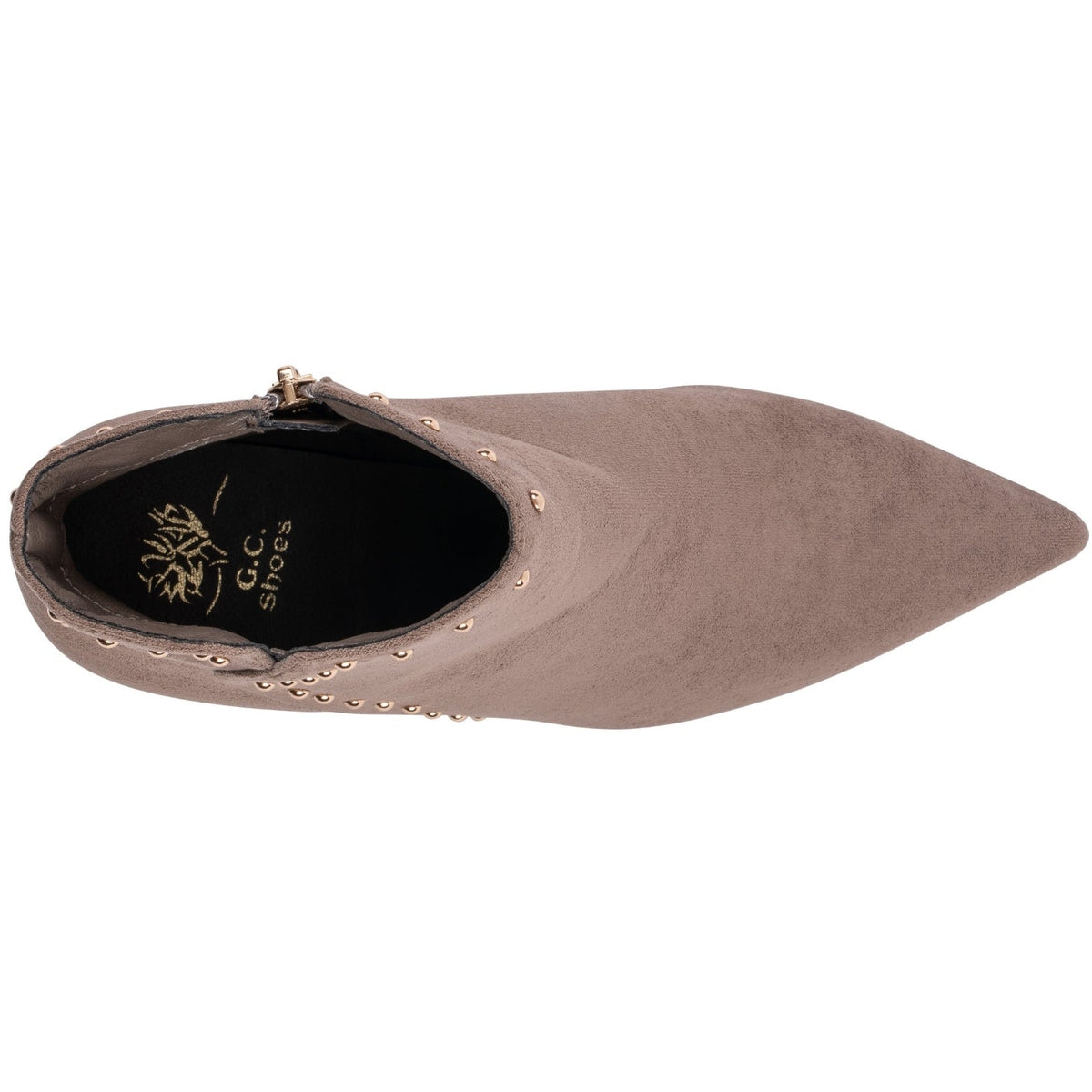 Ivette Taupe Ankle Bootie by GC Shoes – view 4