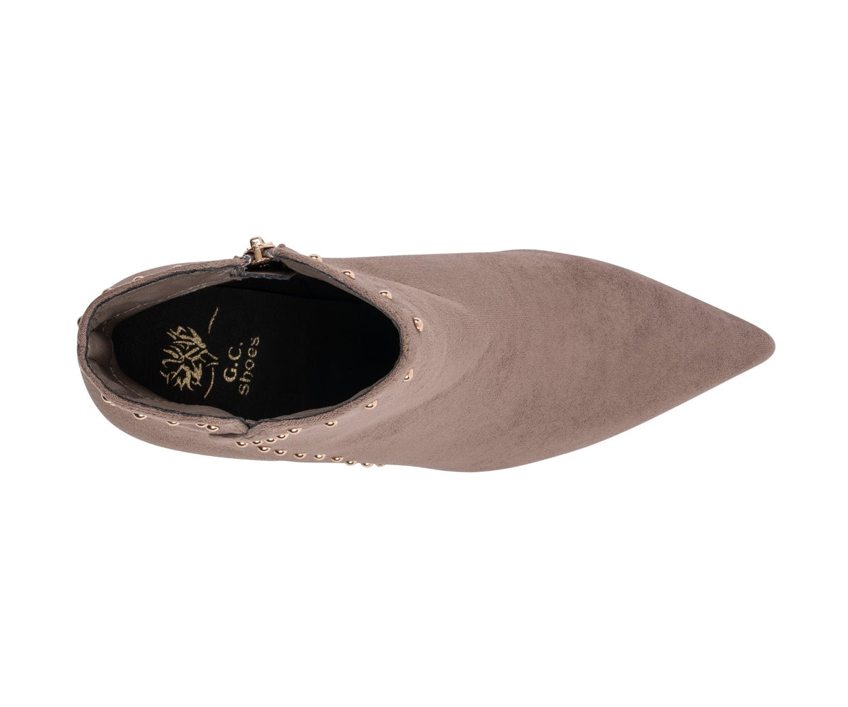 Ivette Taupe Ankle Bootie by GC Shoes – view 4