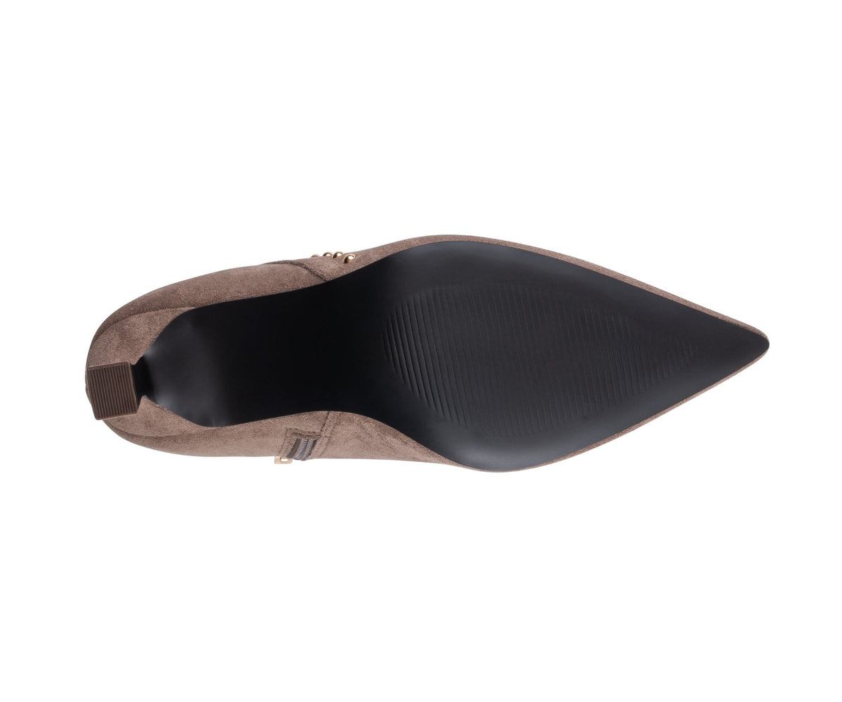 Ivette Taupe Ankle Bootie by GC Shoes – view 5