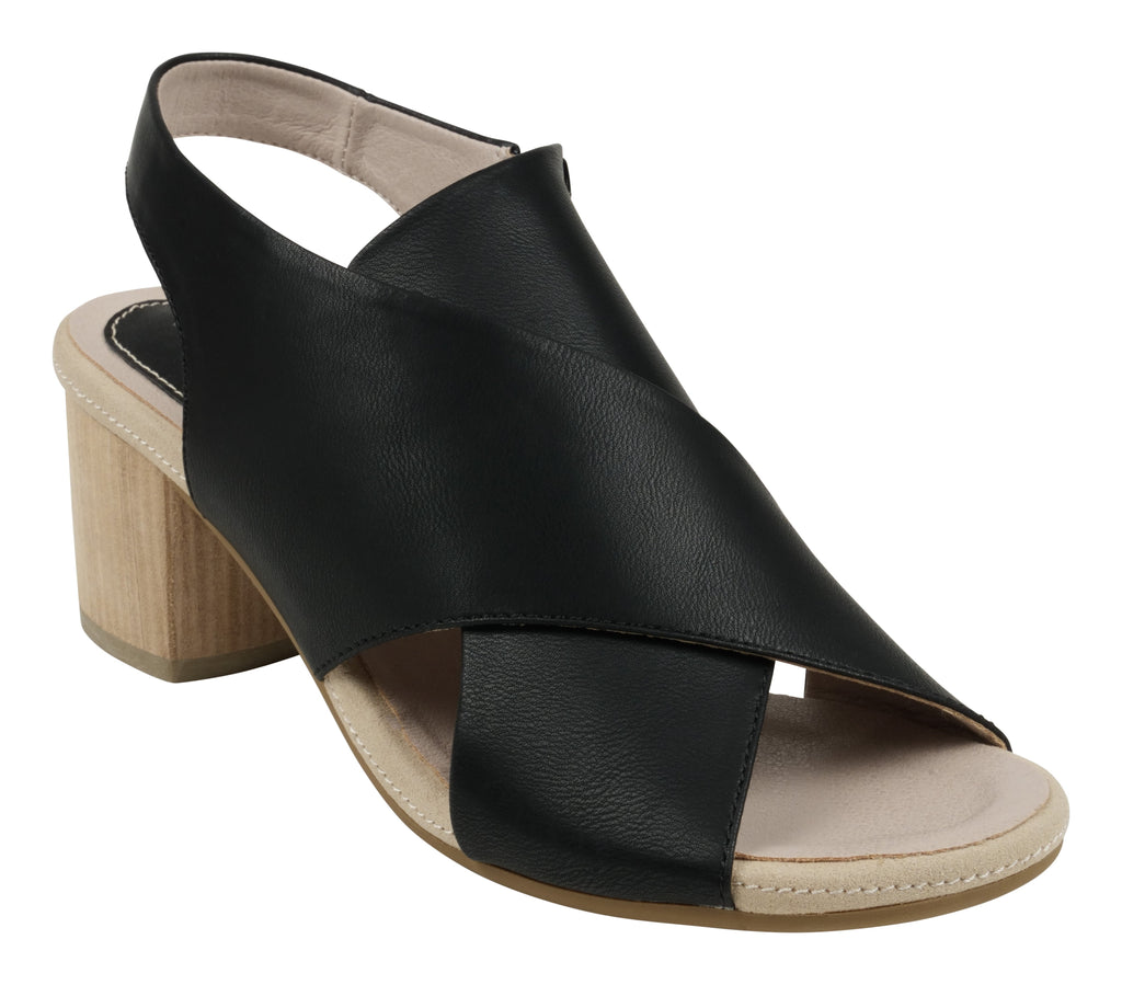 Keefa Black Flat Sandals 
