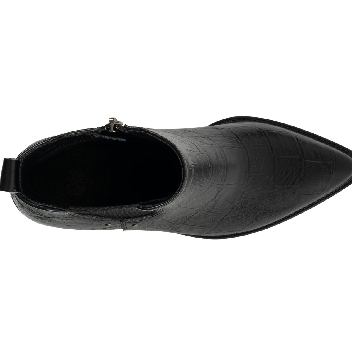 Kodiak Black Croc-Embossed Bootie by GC Shoes – view 4