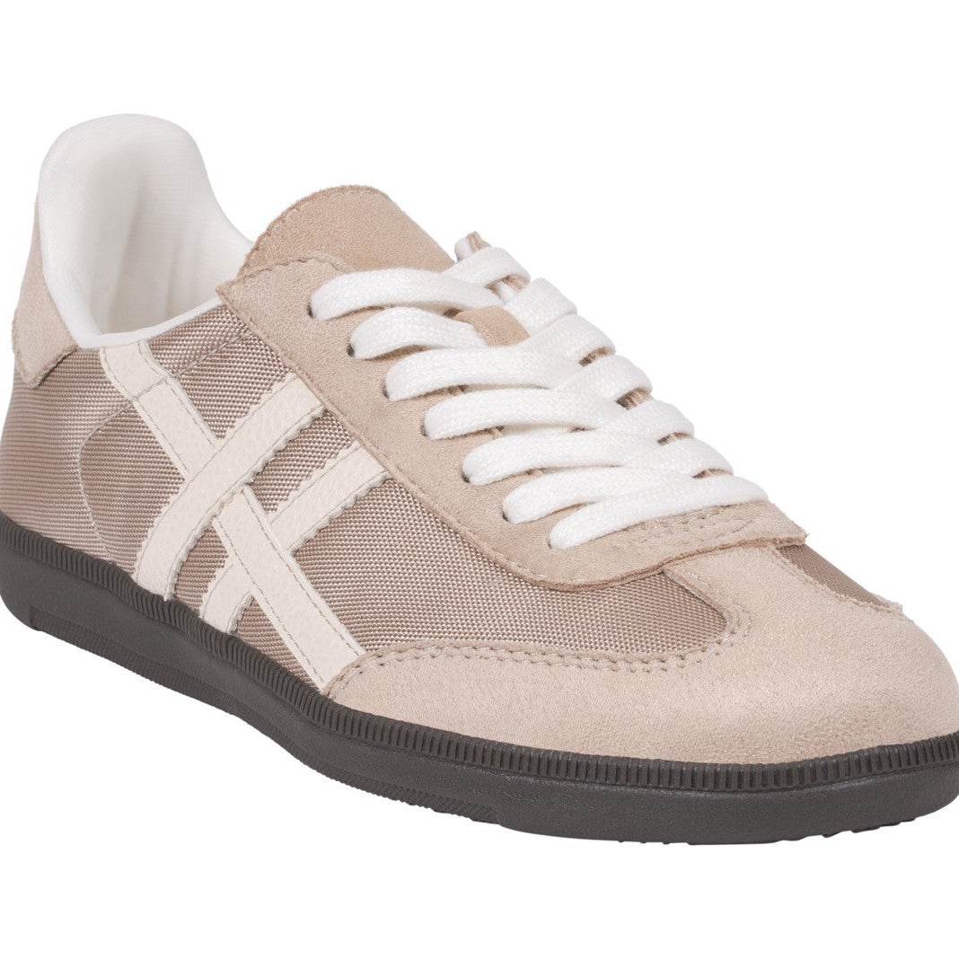 Fowler Sand Retro Stripe Sneaker by GC Shoes