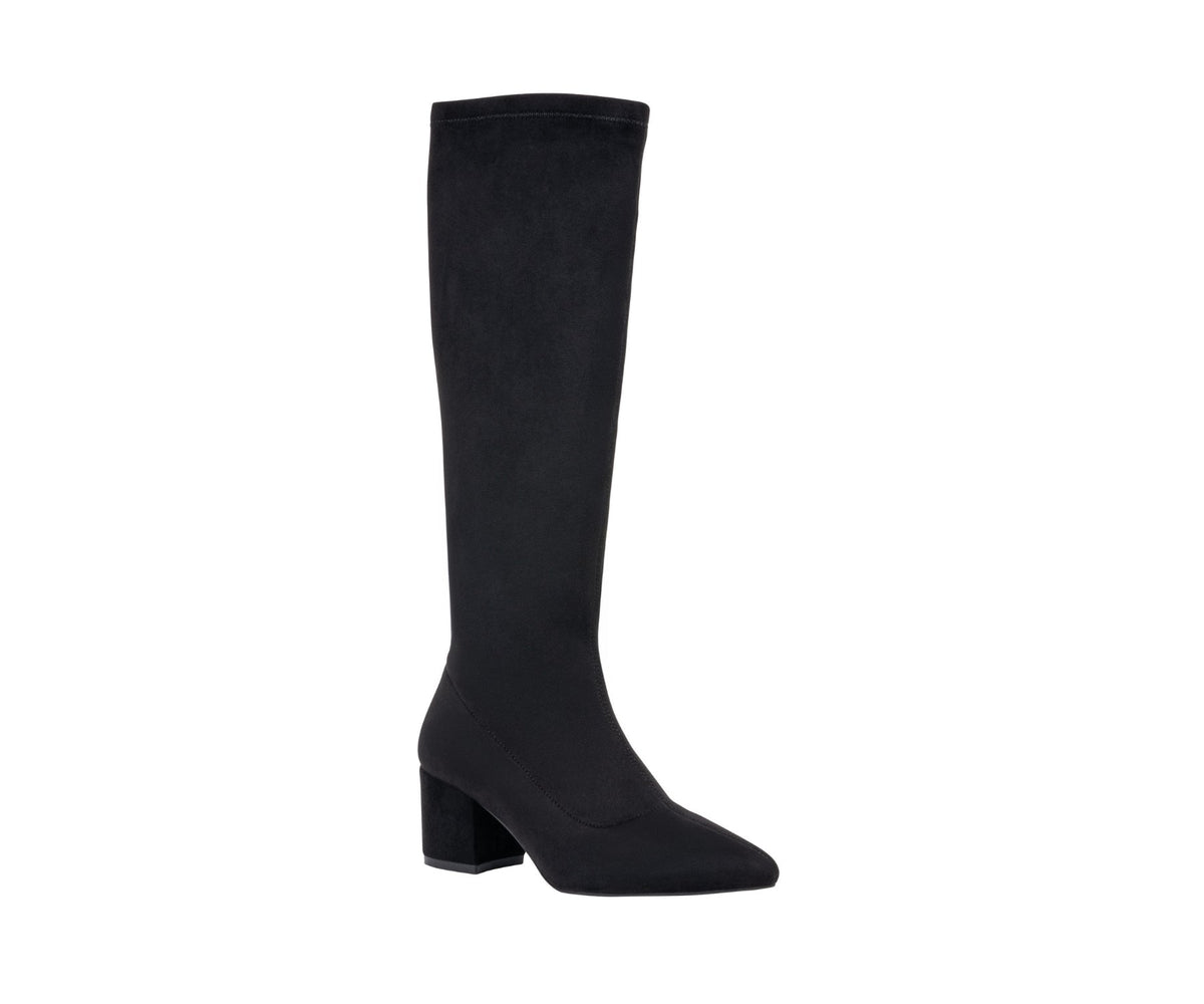 Riggs Black Knee-High Boot by GC Shoes