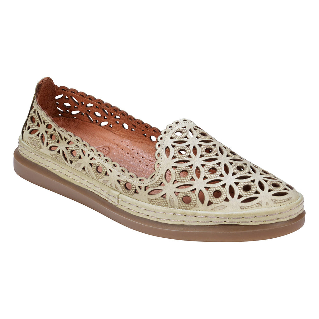 Tumi Mint Perforated Leather Flats Top