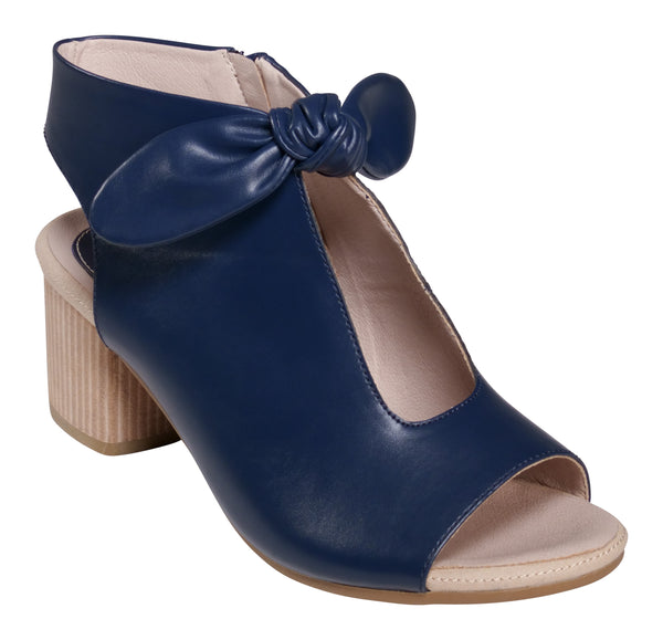 Kimora Navy Heeled Sandals