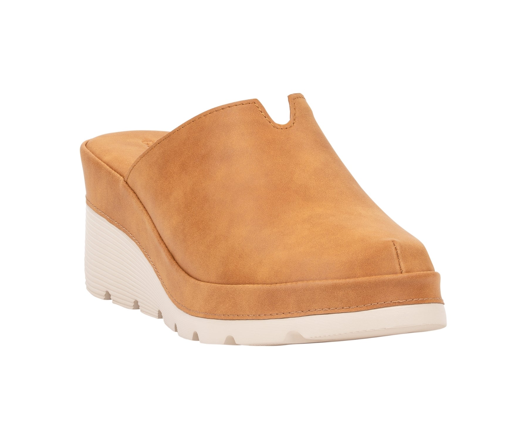 Alna Tan Wedge Mule by GC Shoes