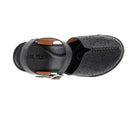 Carmel Black Buckle Wedge Sandal by GC Shoes – view 3