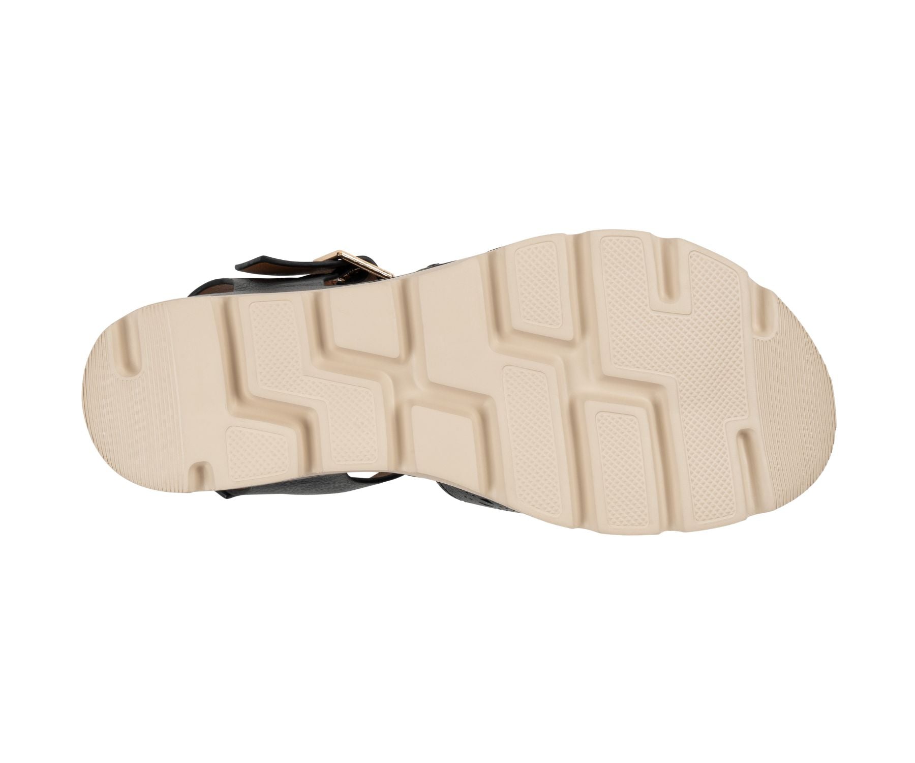 Carmel Black Buckle Wedge Sandal by GC Shoes – view 5