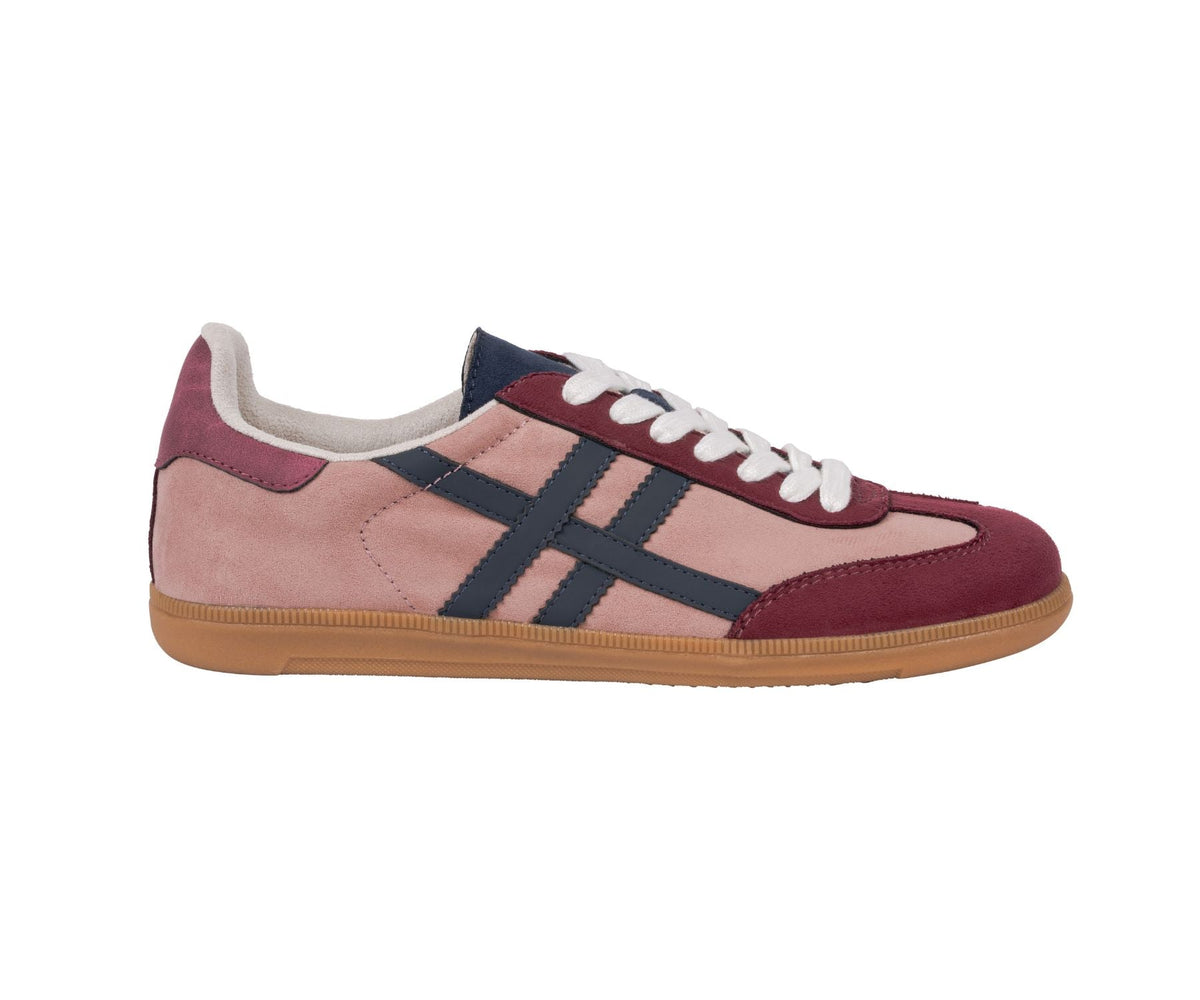Fowler Burgundy Retro Stripe Sneaker by GC Shoes – view 2