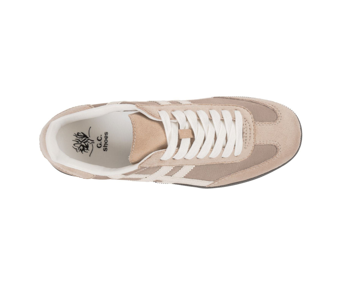 Fowler Sand Retro Stripe Sneaker by GC Shoes – view 3