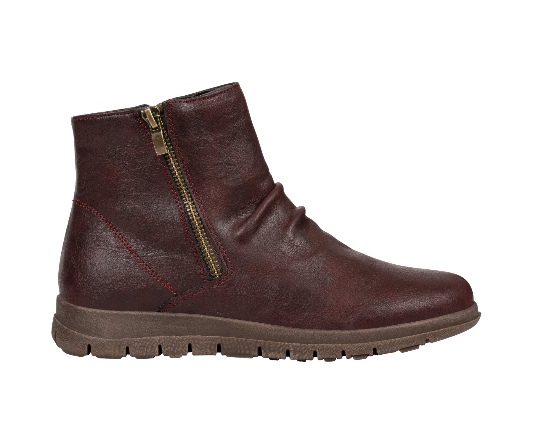 Fremont Burgundy Ankle Bootie by GC Shoes – view 2