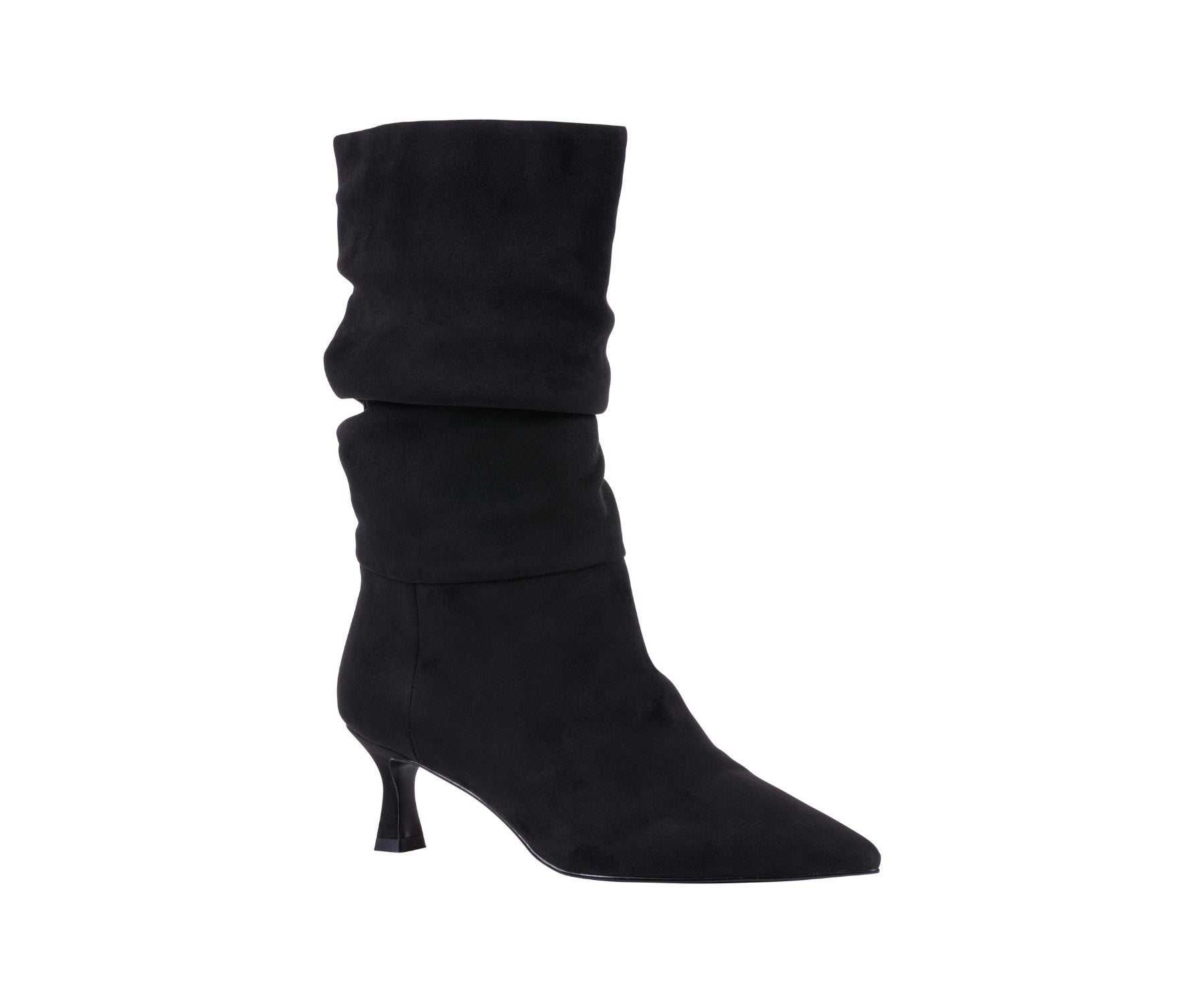 Gina Black Mid-Calf Boot by GC Shoes