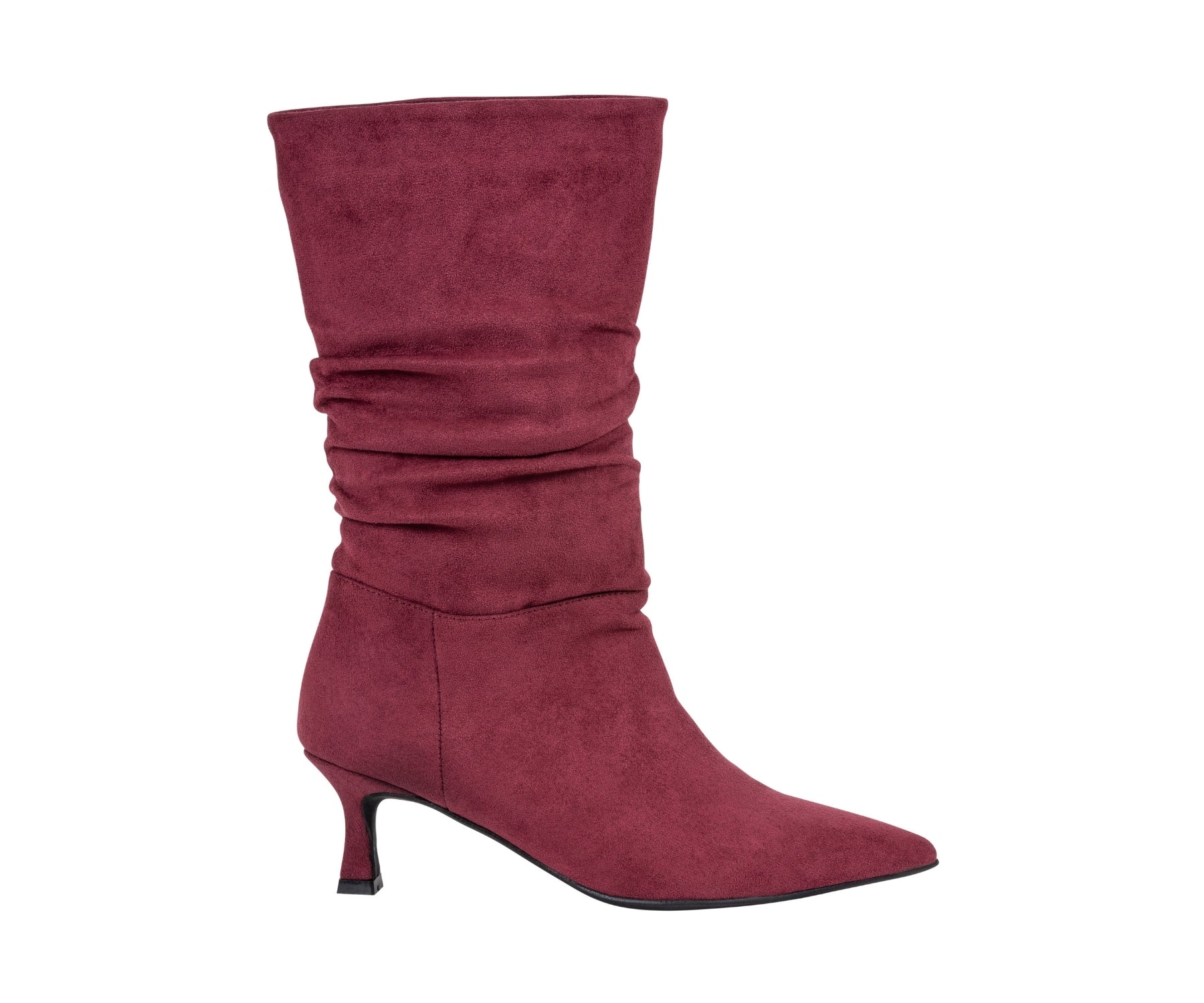 Gina Burgundy Mid-Calf Boot by GC Shoes – view 2