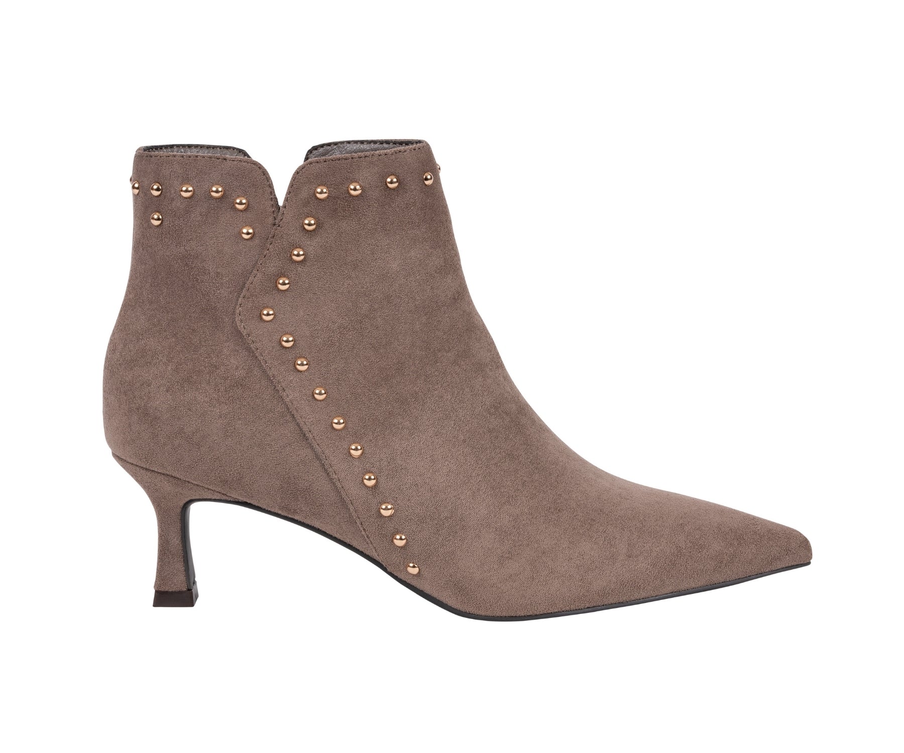 Ivette Taupe Ankle Bootie by GC Shoes – view 2