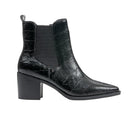 Kodiak Black Croc-Embossed Bootie by GC Shoes – view 2