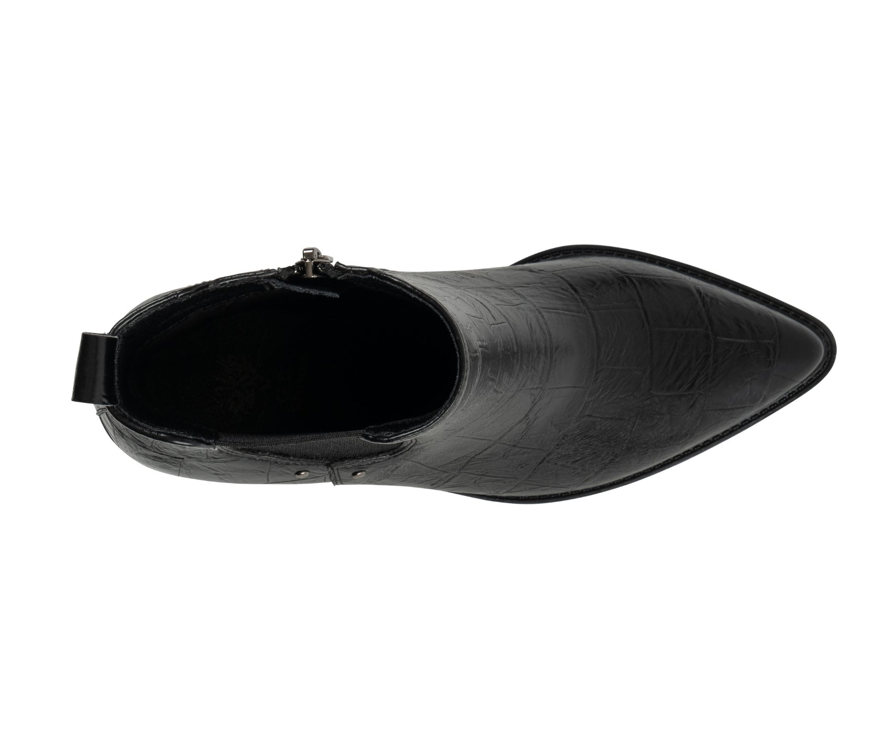 Kodiak Black Croc-Embossed Bootie by GC Shoes – view 4