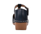 Mondo Navy T-Strap Wedge Sandal by GC Shoes – view 4