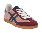 Fowler Burgundy Retro Stripe Sneaker by GC Shoes