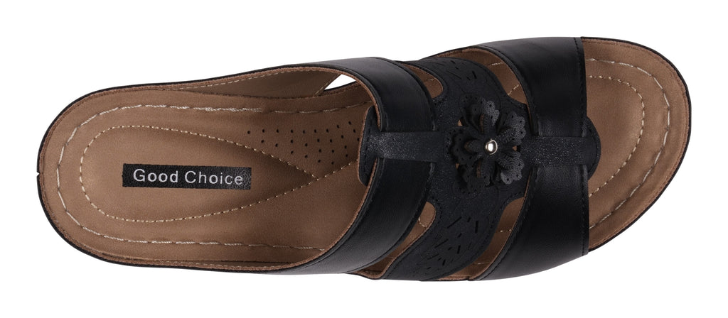 Spring Black Wedge Sandals Top 