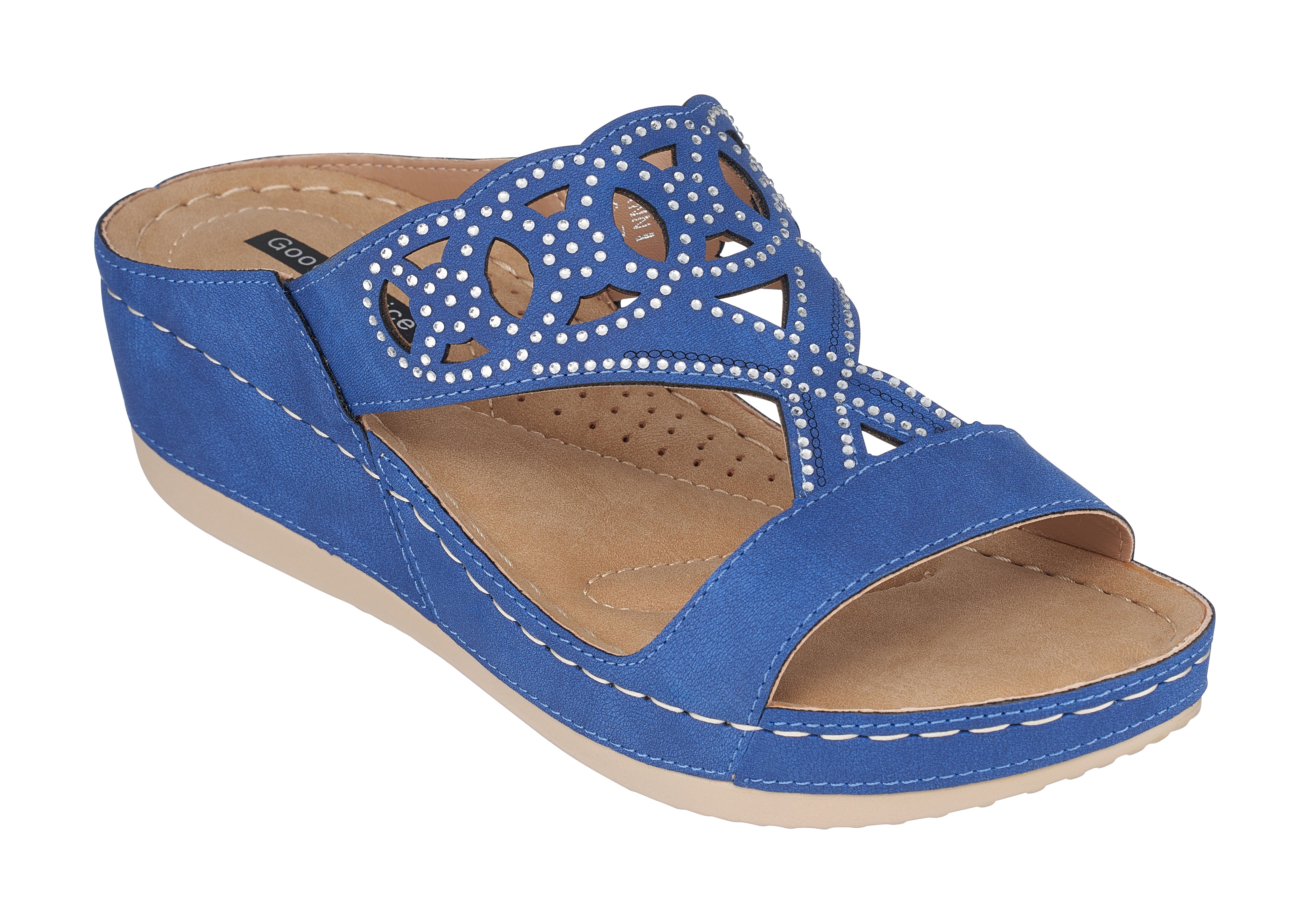 Women's Blue Wedge Sandals
